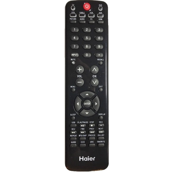 HAIER HTR-D11 LED COMBO REMOTE Works HL37XLE2A HL40XSL2 HL42XZK4 HL26R1A HL32K - Picture 1 of 2